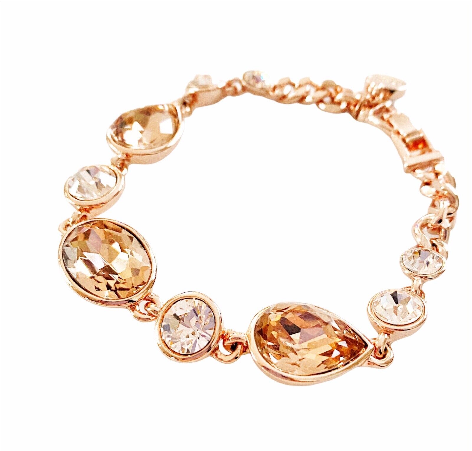 Givenchy Rose Gold Crystal Bracelet.  Champagne a… - image 2