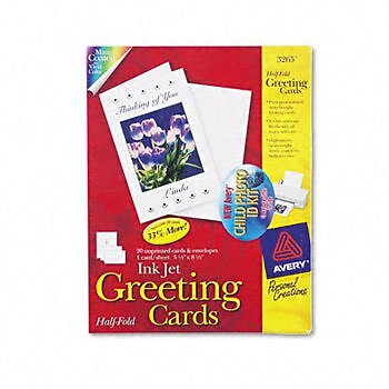 Avery® Personal Creations Inkjet Textured Cards KIT,INKJET(Pack of8) - Picture 1 of 1