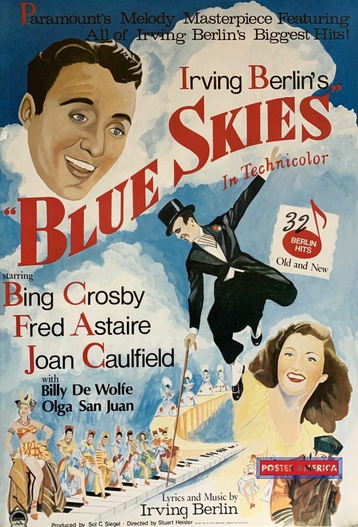 Blue Skies in Technicolor Bing Crosby Fred Astaire Movie Promo