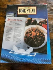 Vintage Clear Plastic Book Stand NEW NOS