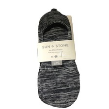 Sun  Stone Men's Three Pack No-Show Socks Grey Shoe Size 7-12/ Sock 10-13 NEW 