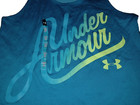 🌸 NEW Girl's L Under Armour Blue Tank Top & Black Leggings HeatGear NWT YLG Lot — photo 3