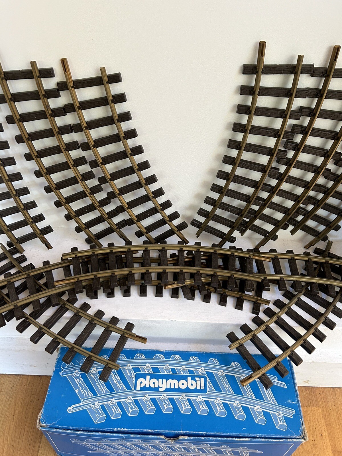 Playmobil No. 4354 12 Curved Vintage Train Rails Tracks eBay