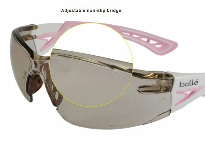 Bolle Rush + маленький безопасности розовый/белый рамка CSP противотуманные линзы-40249- Medicos клуб - Изображение 2 из 4