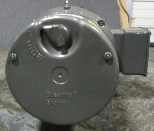 Baldor BM3611T Brake Motor w/ Stearns Brake 3HP 1725RPM 3PH 1-1/8" Shaft Dia NOS - Picture 10 of 11