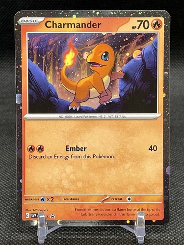 Pokemon TCG Charmander SVP047 HOLO SWIRL 151 Cosmos Holo Black Star Promo