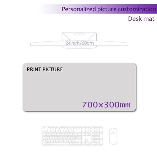 Custom Playmat Deskmat 1200x600 Diy Pink Kawaii Anime Carpet Game Genshin Mouse - Picture 17 of 20