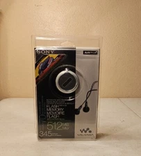 New Sealed Sony Walkman NW-E105 SILVER ( 512 MB ) Digital Music Player