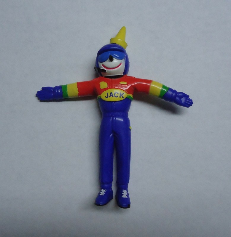 Jack in the Box Restaurant Race car driver figure