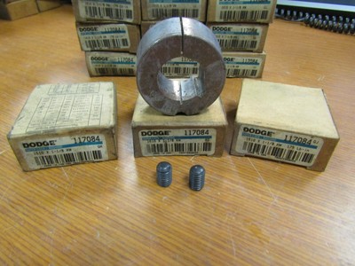   3) NEW DODGE TAPER LOCK BUSHING 1.12'' BORE 2-1/4'' OD 1610x1-1/8 KW 117084