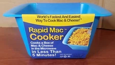 Rapid Mac Cooker 5 Minute Microwave Macaroni & Cheese - Dorm, Kitchen or Office