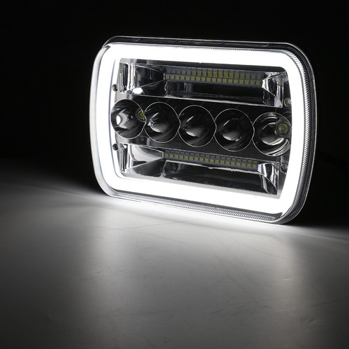 1PC 5X7" 7x6"inch Rectangle LED Hi/Lo Headlight Turn DRL for Toyota Pickup Truck - Picture 6 of 12