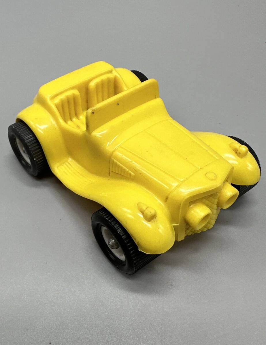 Galanite Sweden Plastic Yellow Roadster Car Vintage | eBay
