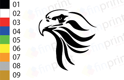 ADESIVI ACQUILA  REPLICA STICKERS CASCO MOTO  - Picture 1 of 1