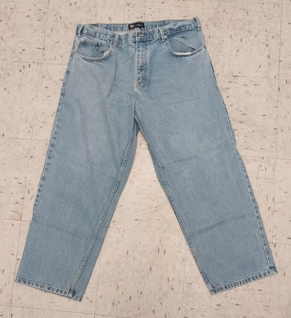 Faded Glory Men s Light Blue Denim Jeans Straight Leg Relaxed Fit