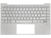 Original Hp Envy 13-BA Cover Handauflage Tastatur Silber Beleuchtet L96799-031