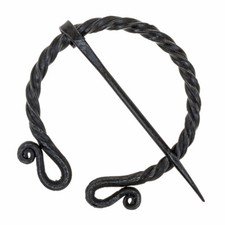 Römisch Omegafibel Hufeisenfibel Mittelalter Eisenfibel geschmiedet LARP - 7,5cm