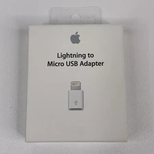 Original Apple Retail NEW in Box Lightning to Micro USB Adapter MD820ZM/A