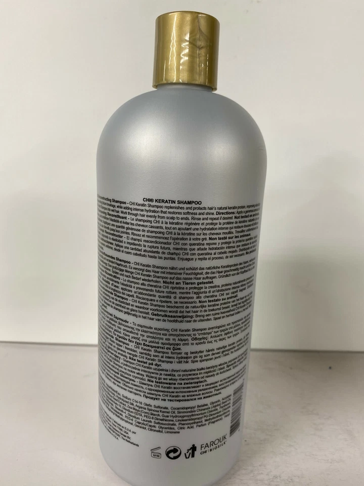 Juego de champú y acondicionador CHI Keratin Reconstructing Duo - 946 ml/32 OZ Foto 4 de 4