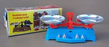 Jouet balance Roberval poids vintage MOB SUPER JOUET plastique boite jeu enfant