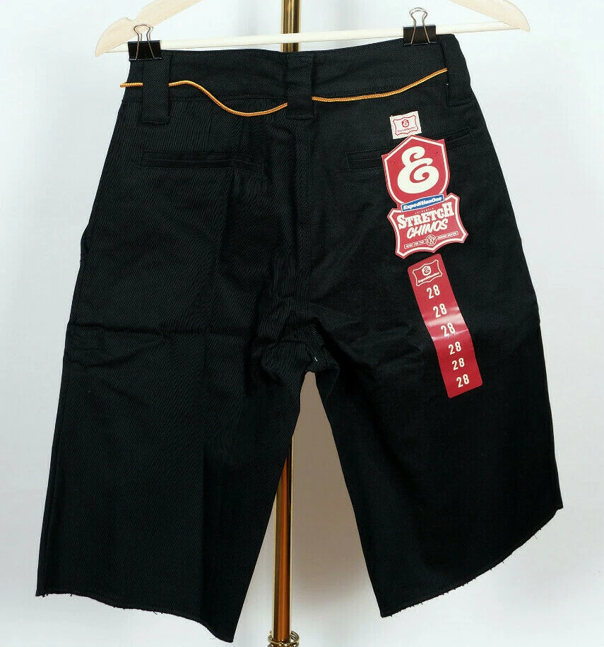 Expedition one Skateboards Chinos Shorts Pants Trousers Drifter black Stretch 30 - image 2 of 4