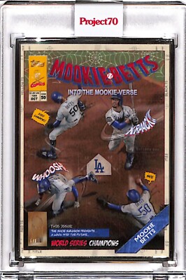 2021 TOPPS PROJECT 70 #220 MOOKIE BETTS BY SHOE SURGEON P70 AP SILVER FRAME 3/51