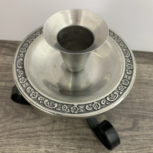 Oneida MEDITERRANEA Taper Candle Holder Set 18/8 Stainless Silver Japan - Picture 4 of 8