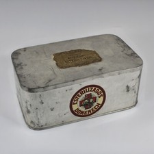 Alte Blechdose Apotheke Domenech Sterilisierte Baumwolle Rochelt & Cia 1930er