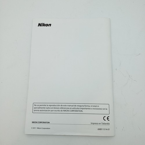 Nikon D5100 Manual Del Usuario Original Spanish ES Espanol - Picture 2 of 2