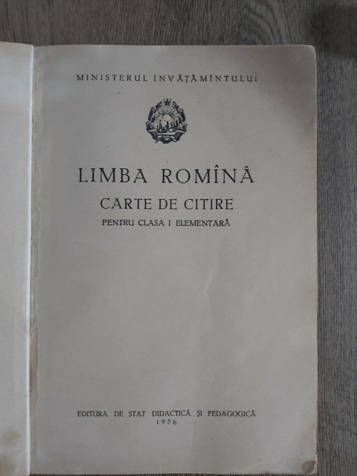 Confront nothing spy Book in Romanian manual Limba romana carte de citire clasa I 1956 (rare ) |  eBay