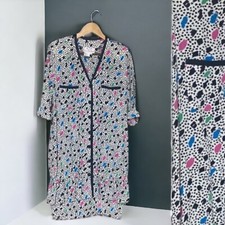 Oscar De La Renta by Miss D Womens Sz 8 Dress Silk Vintage Colorful Paintbrush