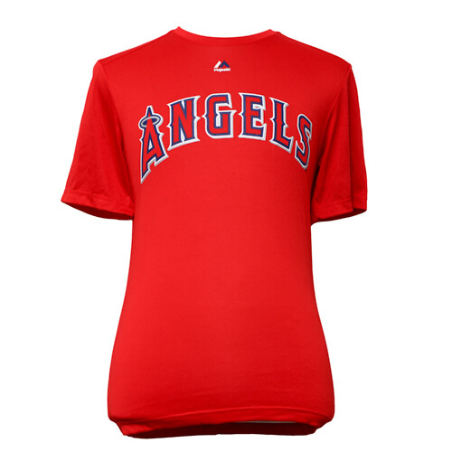 Majestic Cool Base Mike Trout #27 MLB Los Angeles Angels Name