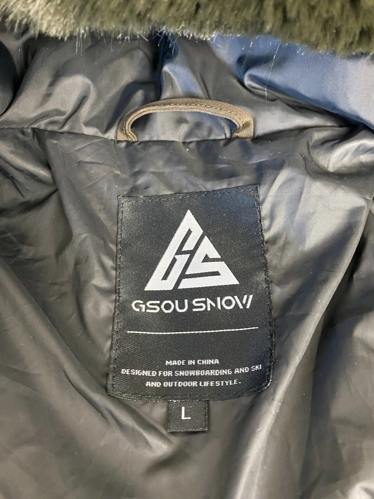 gsou-snow windproof one piece ski suit full cover fur hood 
