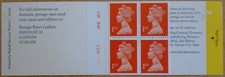 HB4 / DB20(15) Cyl W5 W11 W9 W1 Perf E3 Walsall 4 x 1st Class Barcode Booklet