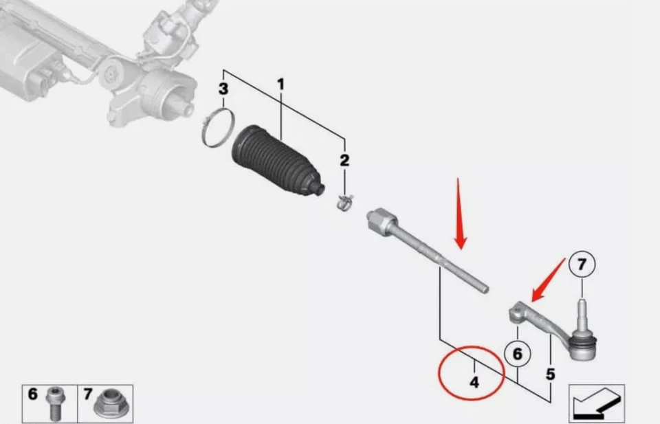 8X Front Control Arm Stabilizer Link Tie Rod Kits For BMW M3(E90 E92 E93 E82) - Image 4 of 4