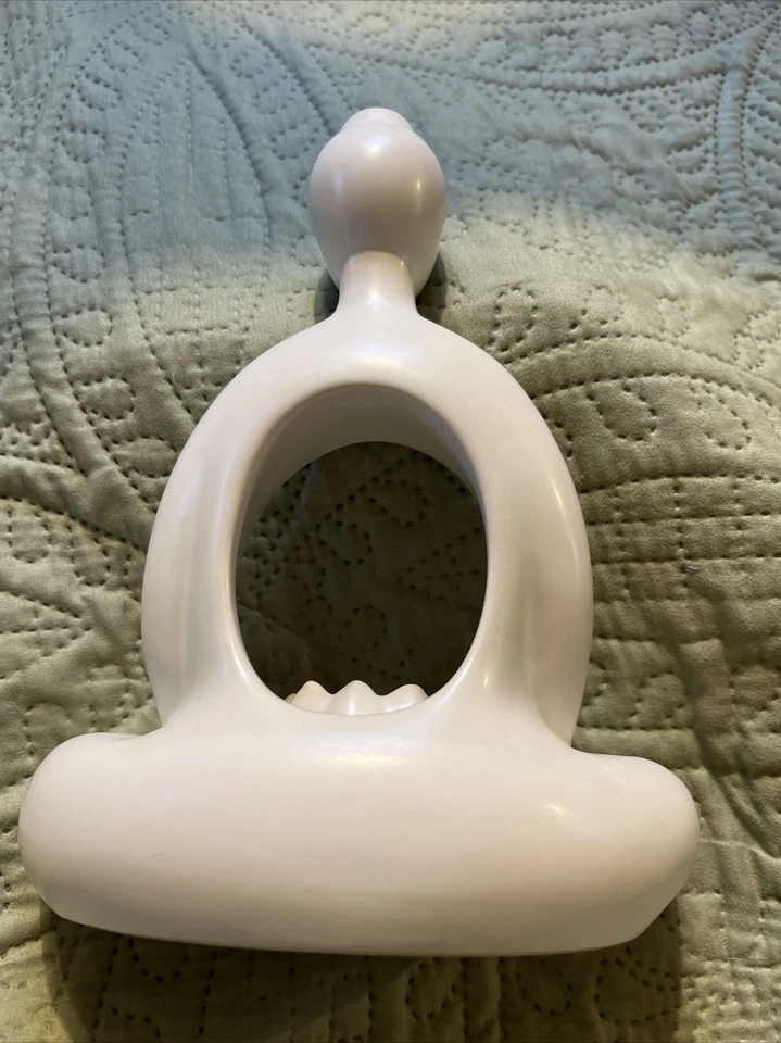  Partylite  Meditation Tealight Holder White Buddha Zen 9 Inches - Photo 2/4