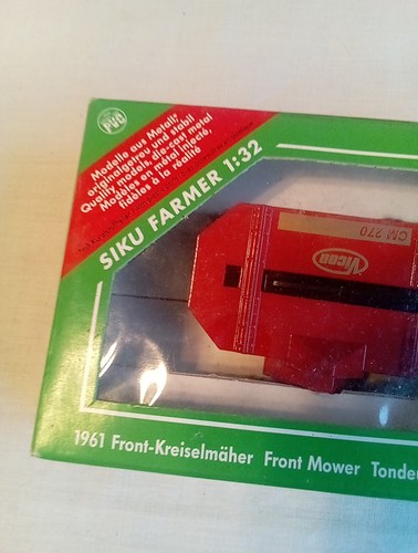 NEW Vintage SIKU 1961 Front Mower for Tractor Siku Farmer Toy 1:32 Scale - Picture 2 of 10