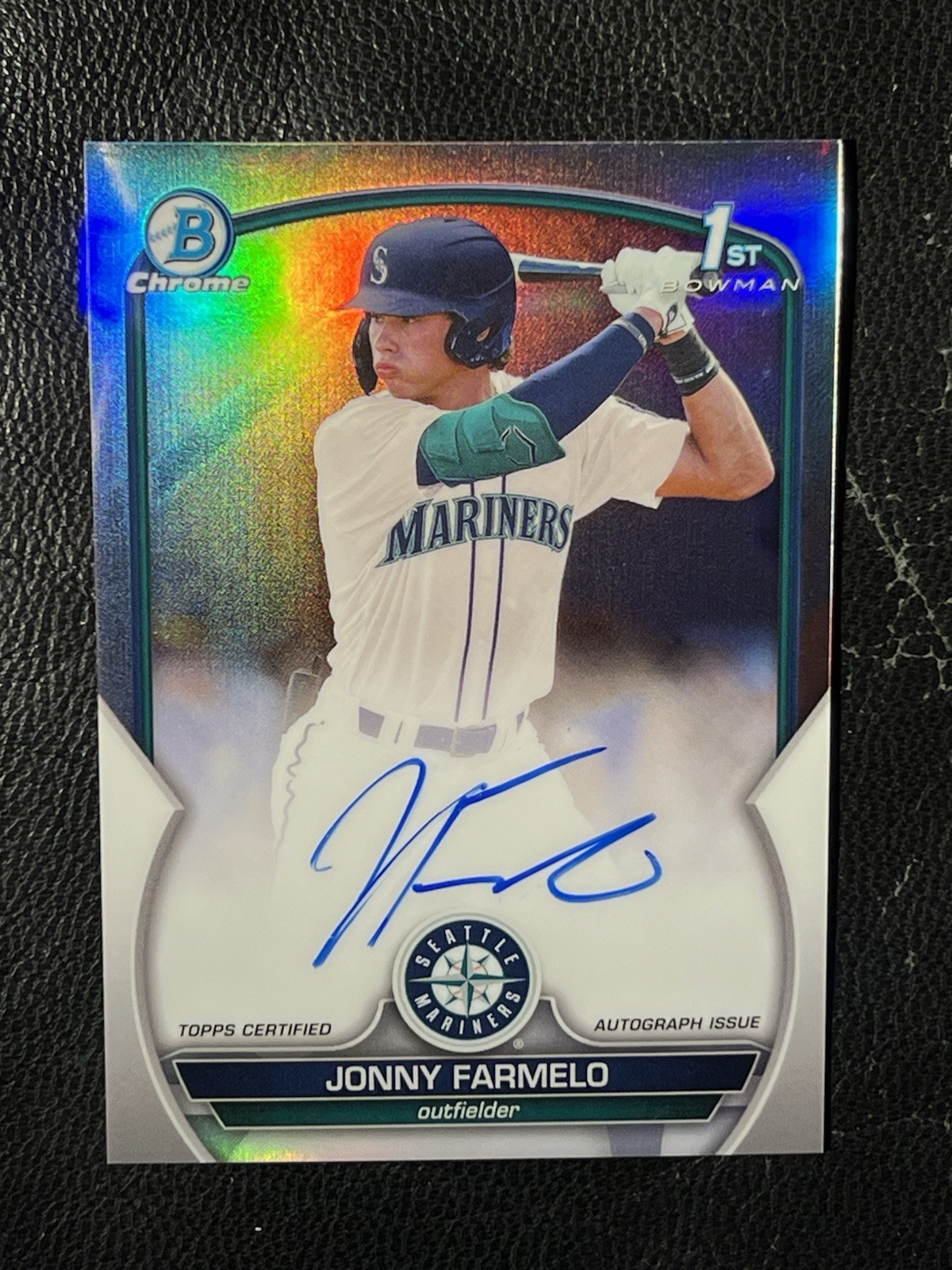 JONNY FARMELO 2023 Bowman Chrome Refractor Auto 457/499 1st CDA-JF