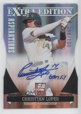 2011 Donruss Elite Extra Edition Prospects 98/100 Christian Lopes #77 Auto 1x9