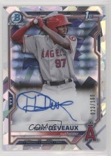 2021 Bowman Chrome Prospect Atomic Refractor 23/100 Trent Deveaux Auto 0q21