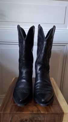 Cowboy Stiefel Schwarz Leder Größe 44 Oldwest