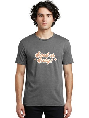 Sweet-Or-Scary Mens Graphic Tee,100% Cotton,Casual Summer Wear