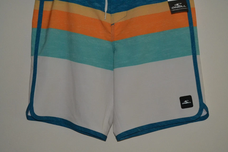 BNWT Boys O'Neill Lennox Scallop 16" Boardshorts Swim Trunks Waist Size 28 - Image 3 of 4
