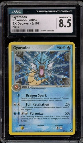 Pokemon Gyarados EX Deoxys Holo Rare #8 CGC 8.5