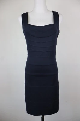 Daniele Alessandrini Robe Vintage Sans Manches Bretelles Femme Bleu 44 - Photo 1/4