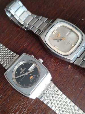 Vintage Japanese Automatic Job Lot - Seiko 5 6309-5180 & Ricoh Crystal 21J - Rep