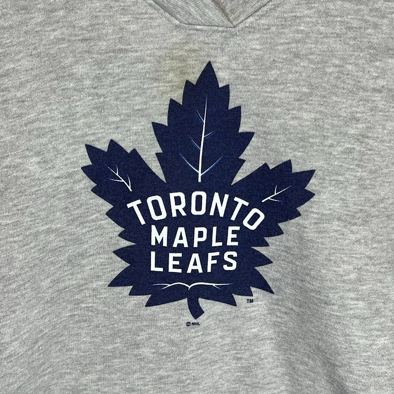 Toronto Maple Leafs Hoodie Gray Women's Large Fanatics NHL Pullover Hoodie - Image 3 of 4