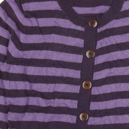 Boden Women's Purple Striped Cardigan Size 12 - Picture 12 of 12