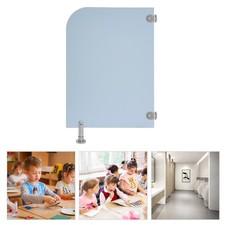 Baby Blue Wall-Mounted Toilet Partition Screen for Restrooms