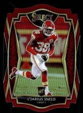 L'Jarius Sneed 2020 Panini Select Die-Cut Prizm Red Rookie Card RC #185 Kansas. rookie card picture